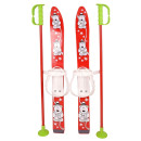 NARTY Z KIJKAMI 70 CM MOLTI misie czerwone