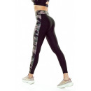 Leginsy RADICAL RABEL LONG damskie brązowe moro XS