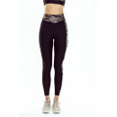 Leginsy RADICAL RABEL LONG damskie brązowe moro XS