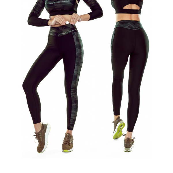 Leginsy RADICAL RABEL LONG damskie czarne moro S