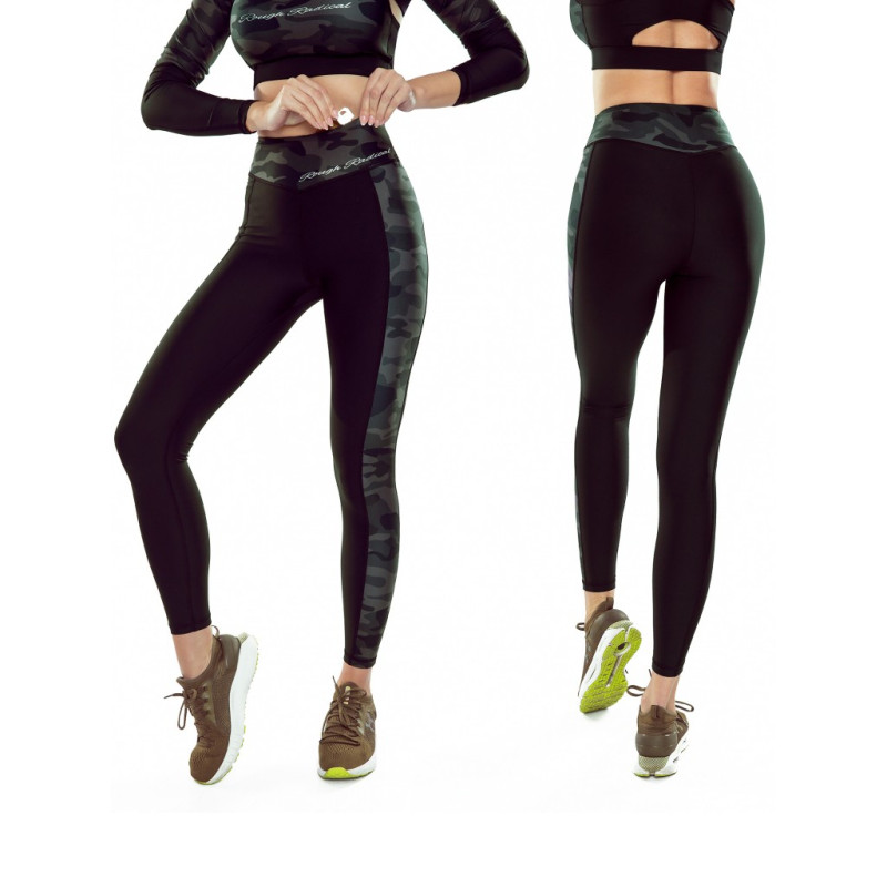 Leginsy RADICAL RABEL LONG damskie czarne moro S