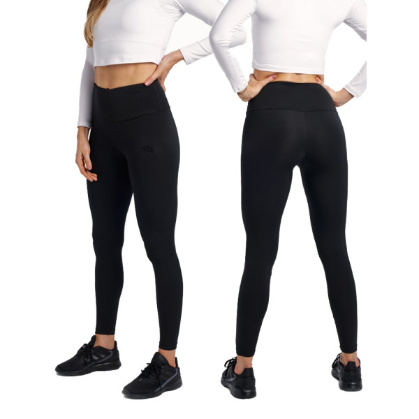 Leginsy damskie RADICAL COVER czarny L