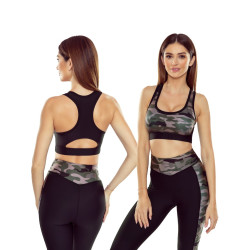 Stanik RADICAL SPORTS BRA RABEL brązowy moro L
