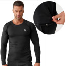 Koszulka męska RADICAL VITAL ZIP LS czarny XL