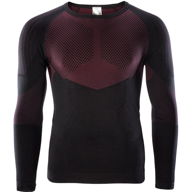 Bluzka termiczna HI-TEC HINO czar-czerw XL/XXL