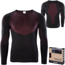 Bluzka termiczna HI-TEC HINO czar-czerw XL/XXL
