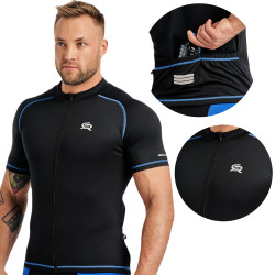 Koszulka męska row RADICAL CROSS SX czar-nieb XXL