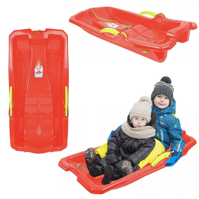 SANKI Z DWOMA RĘCZNYMI HAMULCAMI MOLTI czerwone