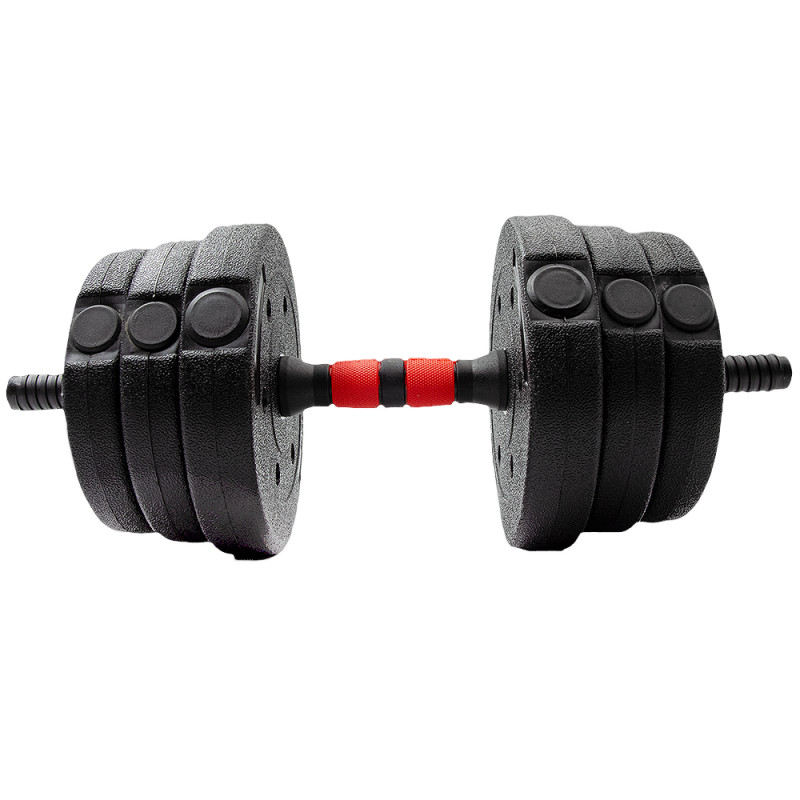 ZestawHantle bitumiczne+sztangaMOLTI HBS001 2x10kg
