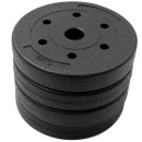 Zestaw Hantli Bitumicznych Molti 2x10kg ze Sztangą - 20kg