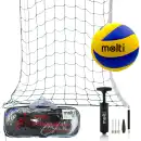 Zestaw do siatkówki MOLTI: Siatka, piłka r.5 i pompka 3w1 - Hit lata