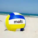Zestaw do siatkówki MOLTI+ z piłką i pompką - Wytrzymała siatka r.5