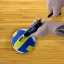 Kom Piłka do siatkówki MOLTI PS001 żół-nieb+pompka