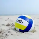 Kom Piłka do siatkówki MOLTI PS001 żół-nieb+pompka