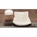 Zimowy komplet dla dziecka czapka i komin beżowy MOLTI | 48-50cm