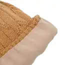 Czapka damska z wełny merino MOLTI z pomponem brązowa - Ciepła i stylowa