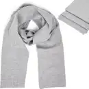 Szalik damski z wełny merino MOLTI MELINEA szary - Ciepły i stylowy