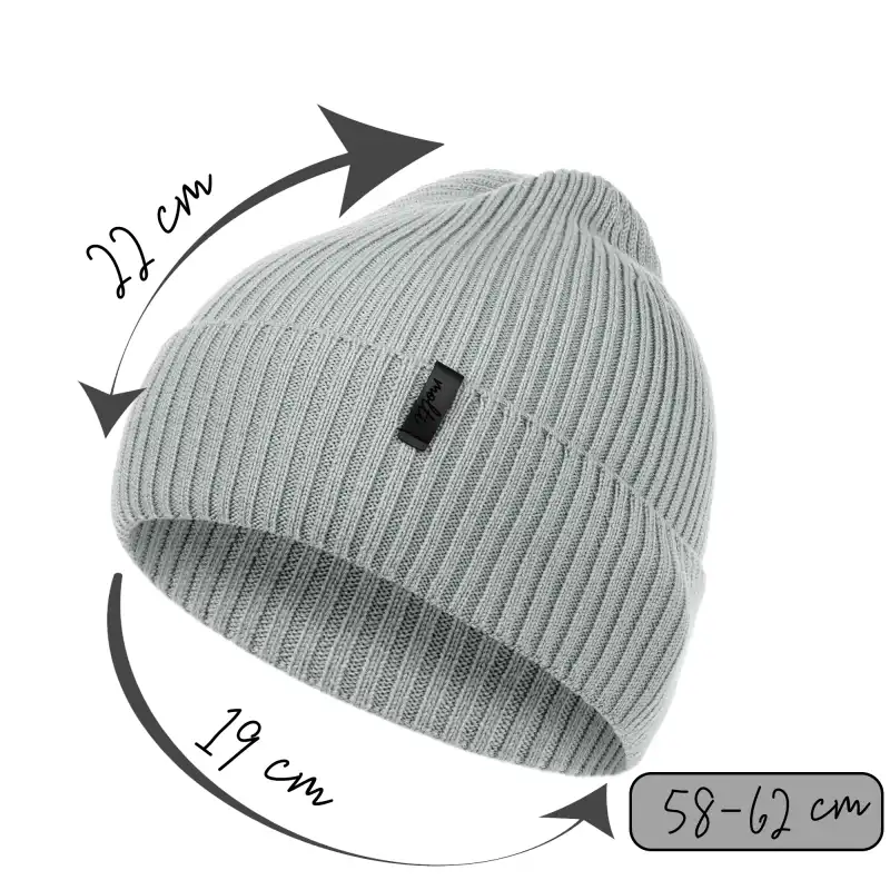 Czapka damska MOLTI CZD100 szara 58-62