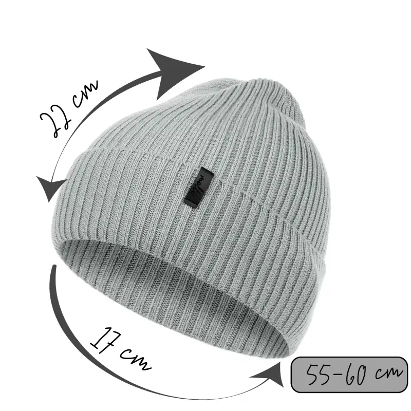 Czapka damska MOLTI CZD100 szara 55-60