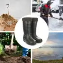 Kalosze męskie MOLTI GR682 ciemnozielone - Wodoszczelne z ocieplaczem