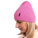 Komplet damski z welny merino MOLTI rozowy - Cieply zestaw na zime
