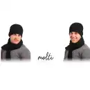 Komplet męski MOLTI CZM101+SZM100 czarny 55-60