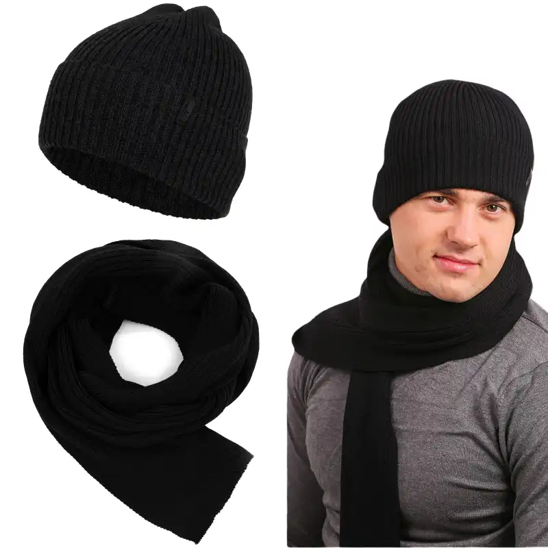 Komplet męski MOLTI CZM101+SZM100 czarny 55-60