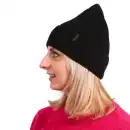 Czapka damska z wełny merino MOLTI MELINEA czarna - Ciepła i stylowa