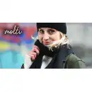 Ciepły szalik damski MOLTI SZD100 czarny - stylowy dodatek na zimę