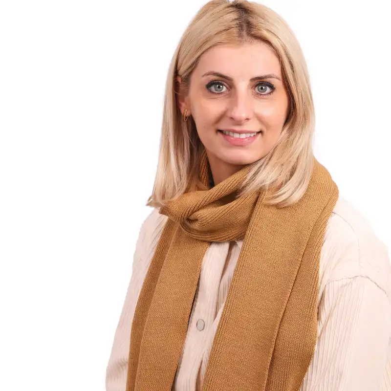 Szalik damski MOLTI SZD100 brązowy