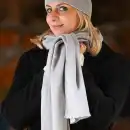 Szalik damski z wełny merino MOLTI MELINEA szary - Ciepły i stylowy