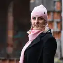 Różowy szalik damski z wełny merino MOLTI MELINEA | Stylowy i ciepły