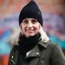 Czarny komplet damski Molti Melinea - czapka i szal z welny merino