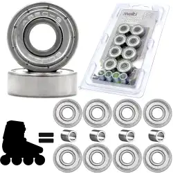 Łożyska MOLTI LCH009 ABEC-9 Chrome 8szt. do Rolek i Hulajnogi