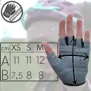 Rękawiczki rowerowe dziecięce Molti Boy3 niebieskie XS - Wygodne