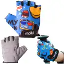Rękawiczki rowerowe dziecięce Molti Boy3 niebieskie XS - Wygodne