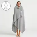 Szybkoschnący Ręcznik MOLTI Szaro-Różowy 200x180cm | Mikrofibra