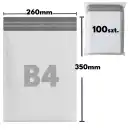 Foliopaki kurierskie MOLTI B4 260x350mm - 100 sztuk | Wytrzymałe