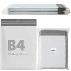 Foliopaki kurierskie MOLTI B4 260x350mm - 100 sztuk | Wytrzymałe