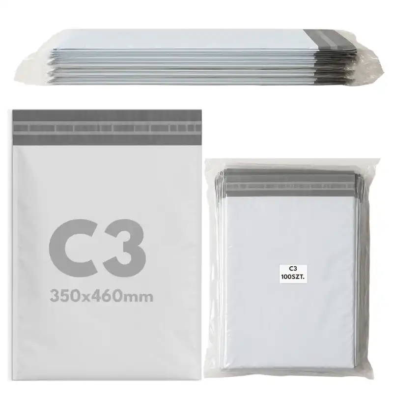 Foliopaki kurierskie MOLTI C3 350x460mm 100 szt. - Wytrzymałe