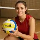 Piłka do siatkówki MOLTI PS001 Żółto-Niebieska r.5 - Treningowa