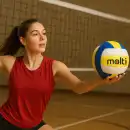 Piłka do siatkówki MOLTI PS001 Żółto-Niebieska r.5 - Treningowa