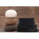 Ciemnoszary komin męski MOLTI K100 - 100% Wełna Merino
