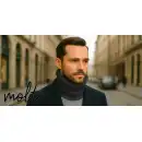 Ciemnoszary komin męski MOLTI K100 - 100% Wełna Merino