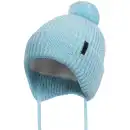 Niebieska czapka zimowa dziecięca MOLTI z wełny merino 46-48 cm