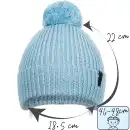 Niebieska czapka zimowa dziecięca MOLTI z wełny merino 46-48 cm