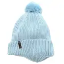 Niebieska czapka zimowa dziecięca MOLTI z wełny merino 46-48 cm