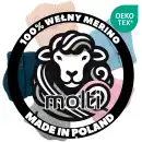 Niebieska czapka zimowa dziecięca MOLTI z wełny merino 46-48 cm