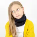 Komin dziecięcy MOLTI KDC102 czarny | 100% Wełna Merino | Sklep