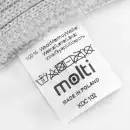 Szary komin dziecięcy z wełny merino MOLTI KDC102 | Miękki i ciepły